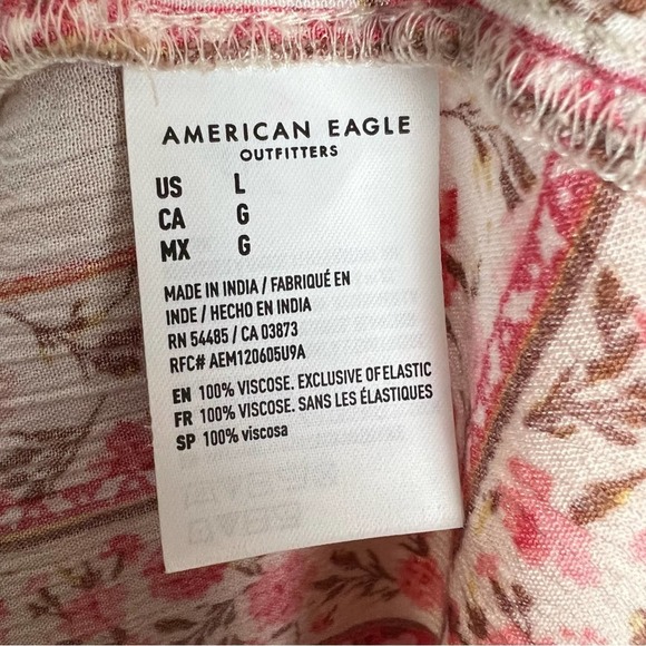 American Eagle Tie Shoulder Tunic Mini Dress Large - Picture 6 of 7